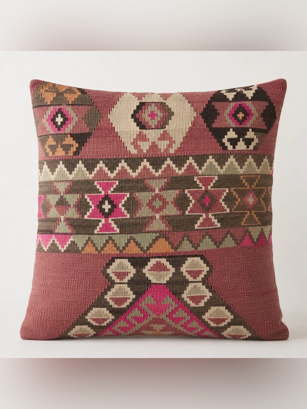 Vintage Turkish Kilim Bohemian  Pillow Cover